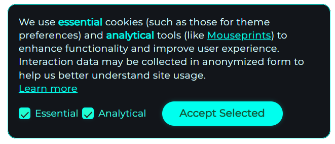 Preview of privacy-safe consent banner (customize colors, copy, placement)